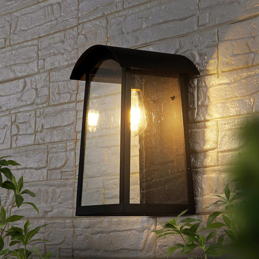 Safavieh Adalai Outdoor Wall Sconce - Black | Outdoor Lights | Modishstore