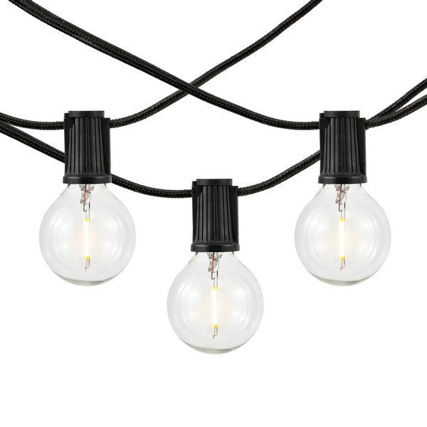 Safavieh Leigh Led Outdoor String Lights - Black | Lightbulbs | Modishstore - 2