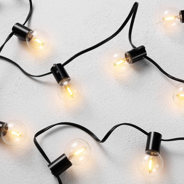 Safavieh Huron Led Outdoor String Lights - Black | Lightbulbs | Modishstore - 3
