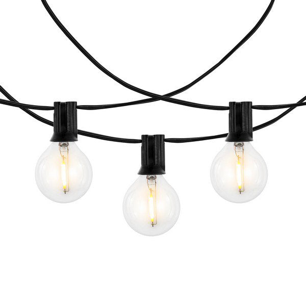 Safavieh Jenica Led Outdoor String Lights - Black | Lightbulbs | Modishstore - 2