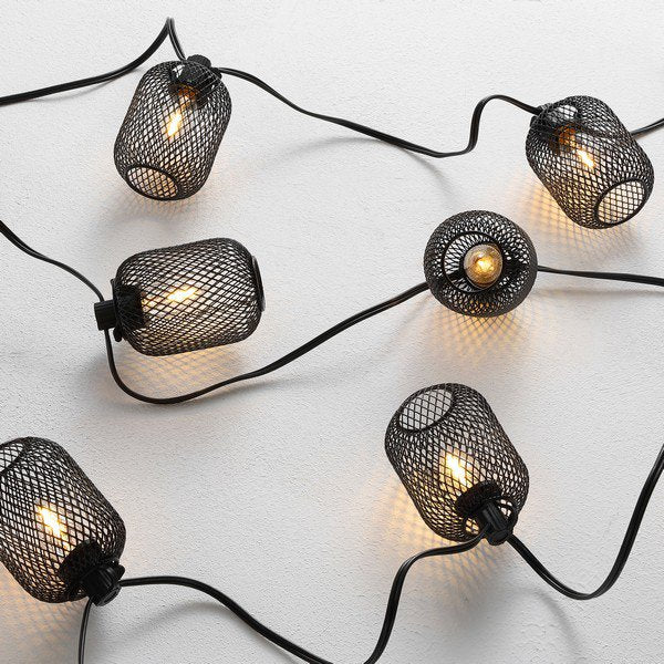 Safavieh Jepsen Led Outdoor String Lights - Black | Lightbulbs | Modishstore - 3