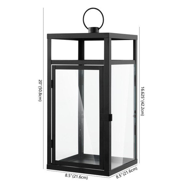 Safavieh Fraleigh Outdoor Lantern - Black | Outdoor Lights | Modishstore - 3
