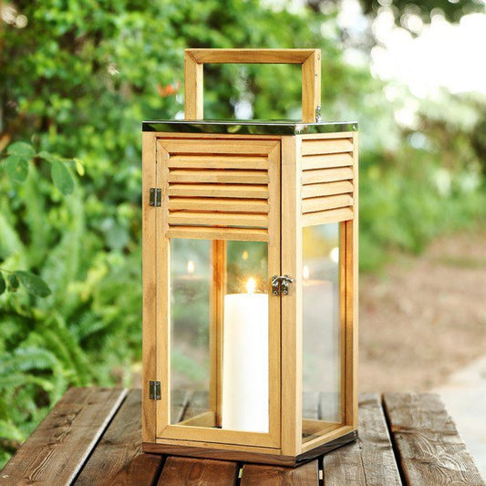 Safavieh Alenna Outdoor Lantern - Brown | Outdoor Lights | Modishstore