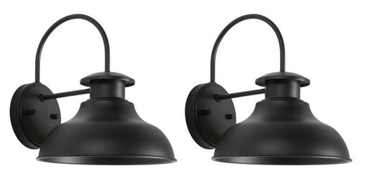 Safavieh Linden Outdoor Wall Sconce Set Of 2 - Black | Outdoor Lights | Modishstore