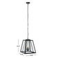 Safavieh Rydler Outdoor Pendant - Black | Pendant Lamps | Modishstore - 4