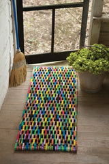 Kalalou Recycled Flip Flop Large Rectangle Mat