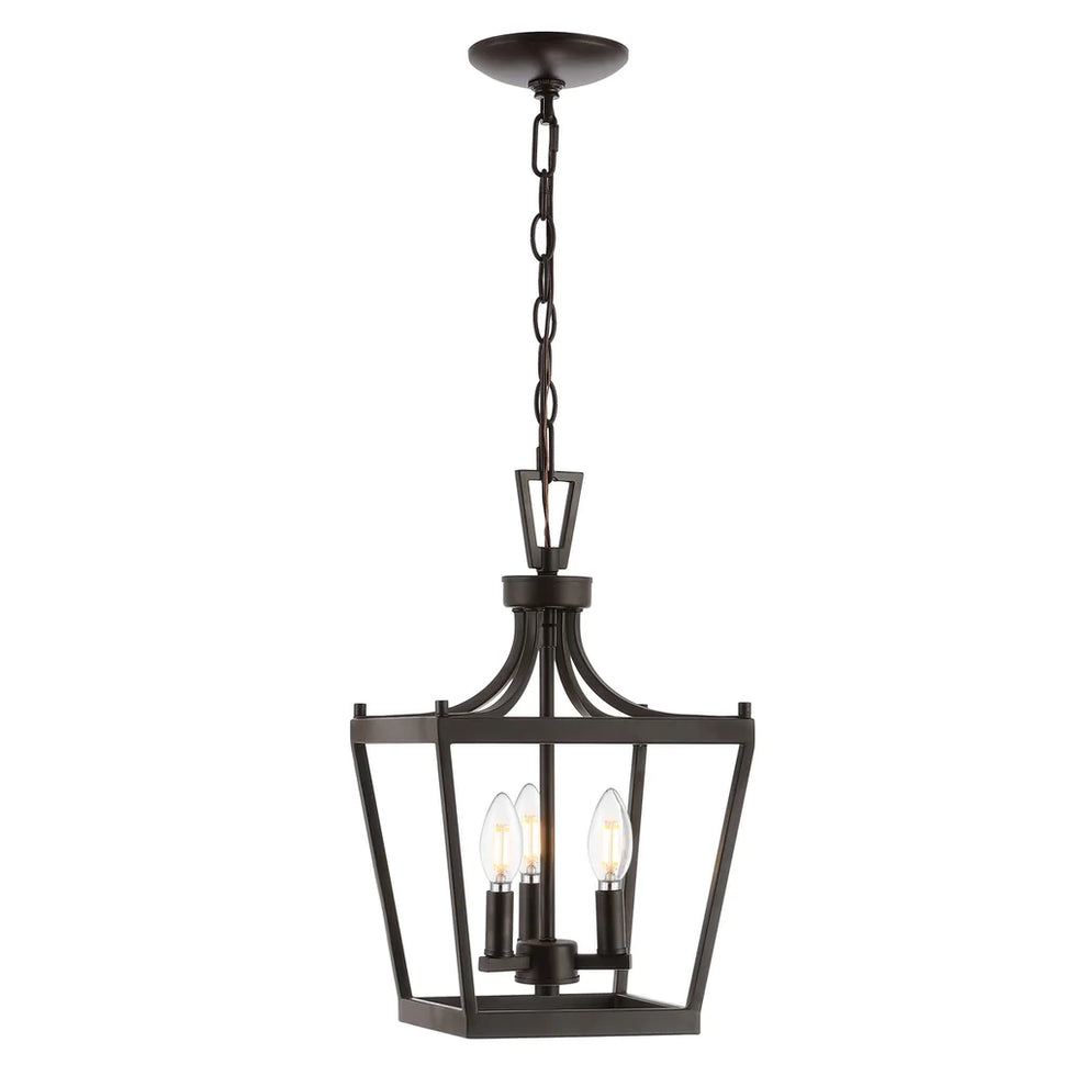 Safavieh Larton 3Lt Pendant - Oil Rubbed Bronze (Black) | Pendant Lamps | Modishstore - 3