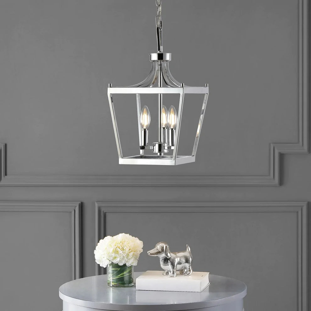 Safavieh Larton 3Lt Pendant - Chrome | Pendant Lamps | Modishstore - 3