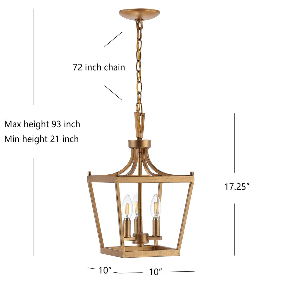 Safavieh Nichi 4Lt Pendant - Oil Rubbed Bronze (Black) | Pendant Lamps | Modishstore - 4