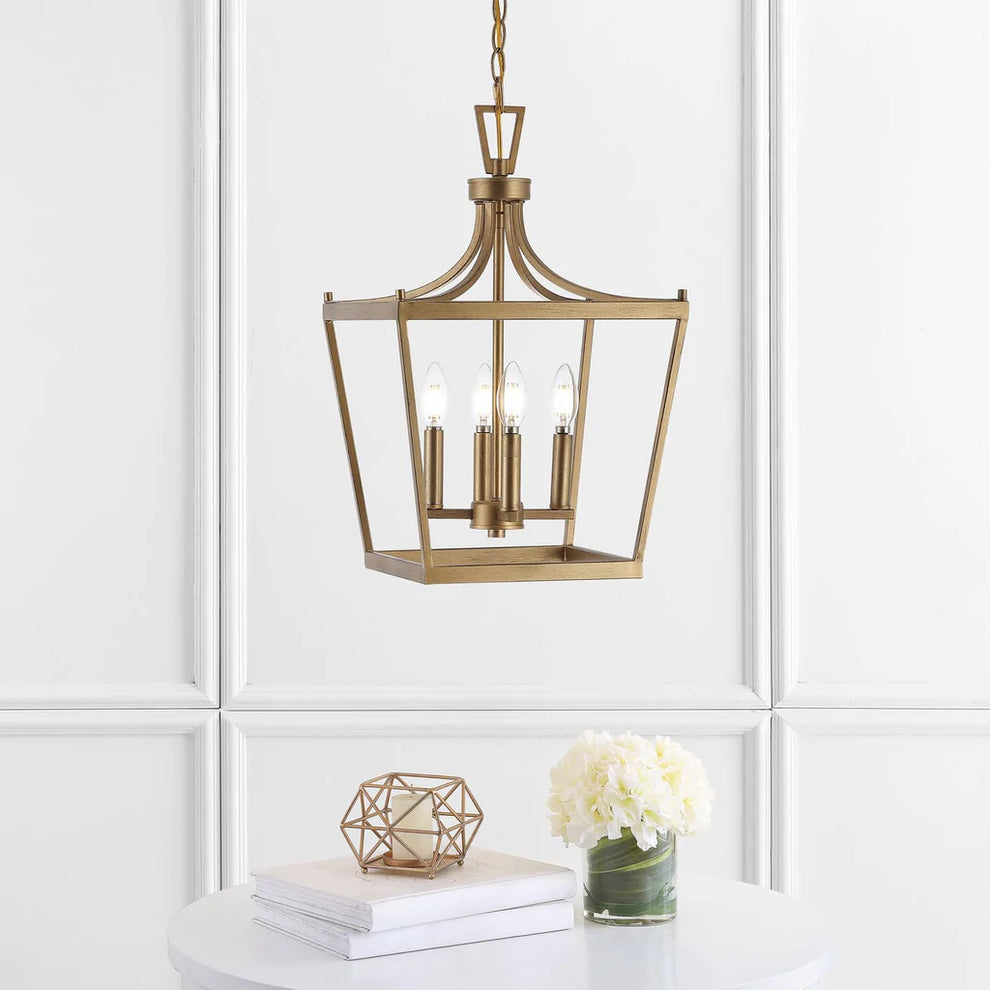 Safavieh Nichi 4Lt Pendant - Gold Painted | Pendant Lamps | Modishstore - 3