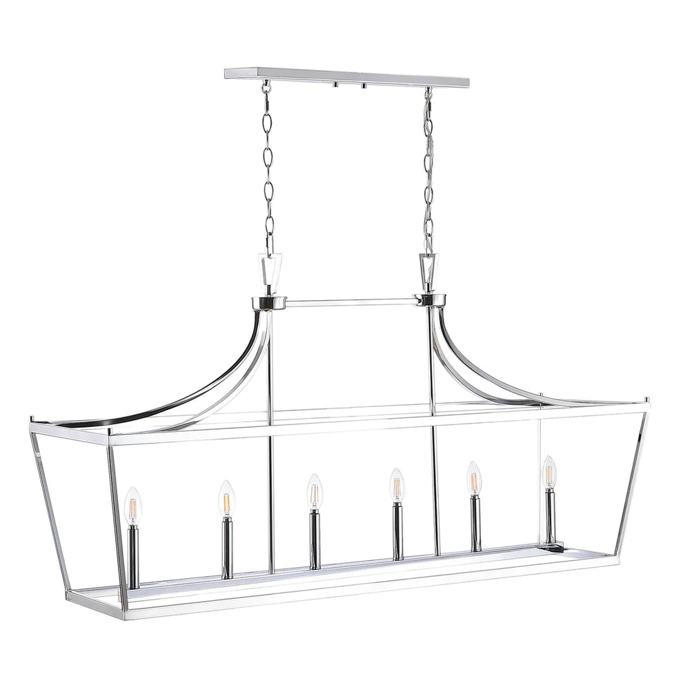Safavieh Aroris 6Lt Pendant - Chrome | Pendant Lamps | Modishstore - 2