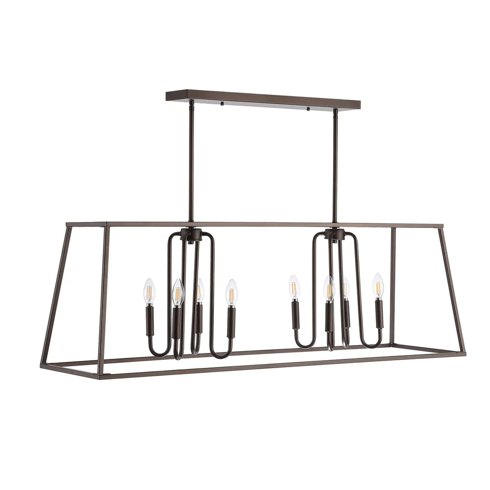 Safavieh Onia 8Lt Pendant - Oil Rubbed Bronze (Black) | Pendant Lamps | Modishstore - 2