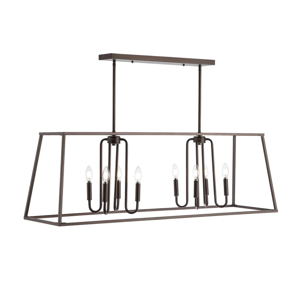 Safavieh Onia 8Lt Pendant - Oil Rubbed Bronze (Black) | Pendant Lamps | Modishstore - 3