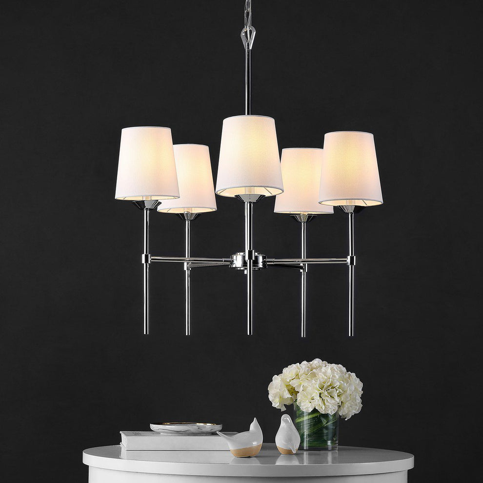 Safavieh Dortra Pendant - Chrome | Pendant Lamps | Modishstore - 3