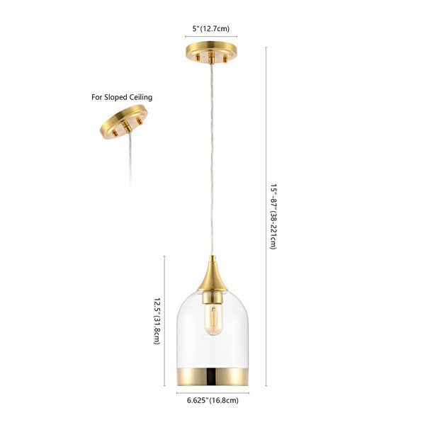 Safavieh Valeska Pendant - Gold | Pendant Lamps | Modishstore - 3