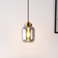 Safavieh Ethyx, 6 Inch, Smoke Grey/Brass, Glass/Iron Pendant - Smoke Grey | Pendant Lamps | Modishstore