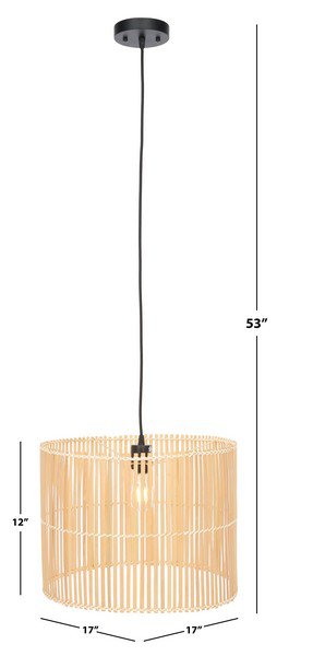 Safavieh Valley Pendant - Natural | Pendant Lamps | Modishstore - 3
