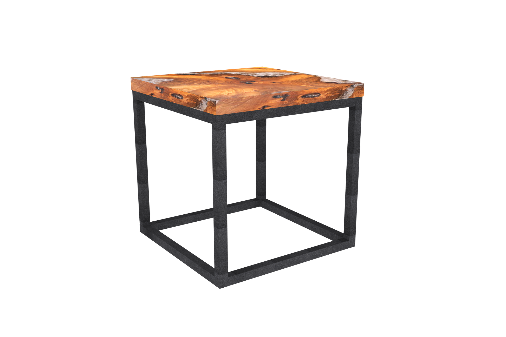 Teak Root and Resin Side Table CR-2021 by All Furniture | Resin Side Tables | Modishstore - 3