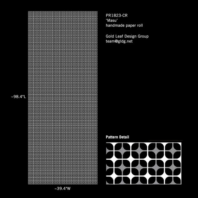 Paper Roll, Masu Cream 98.4"L By Gold Leaf Design Group | Wall Art | Modishstore - 7