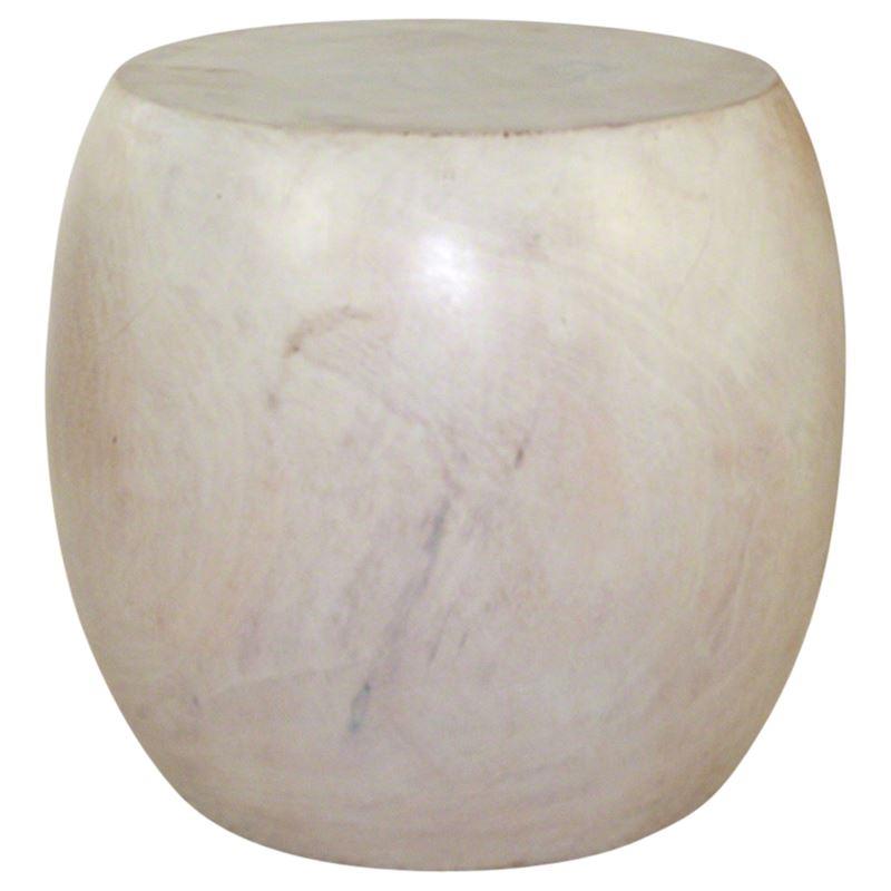 Haussmann Pouf Stool 20" Dia - White Oak | Stools & Benches | Modishstore-3