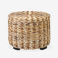 Palm Isle Round Rattan Storage ottoman by Jeffan | Ottomans | Modishstore - 5