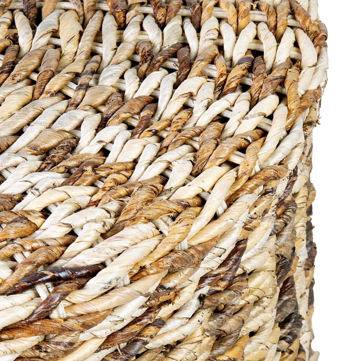 Palm Isle Round Rattan Storage ottoman by Jeffan | Ottomans | Modishstore - 2