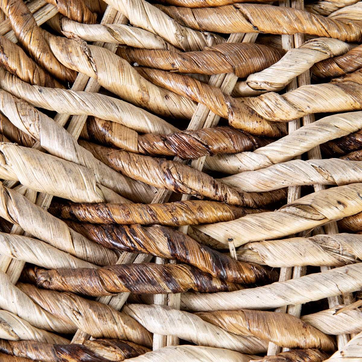 Palm Isle Round Rattan Storage ottoman by Jeffan | Ottomans | Modishstore - 3