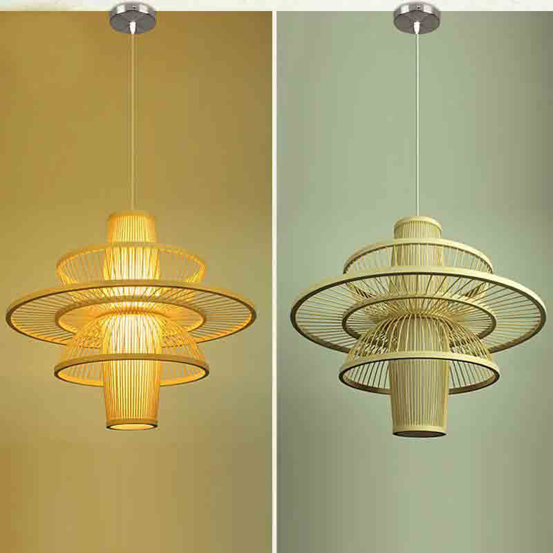 Pastoral Rattan Decorative Pendant Lights | Pendant Lamps | WINZSC-S | Modishstore - 2