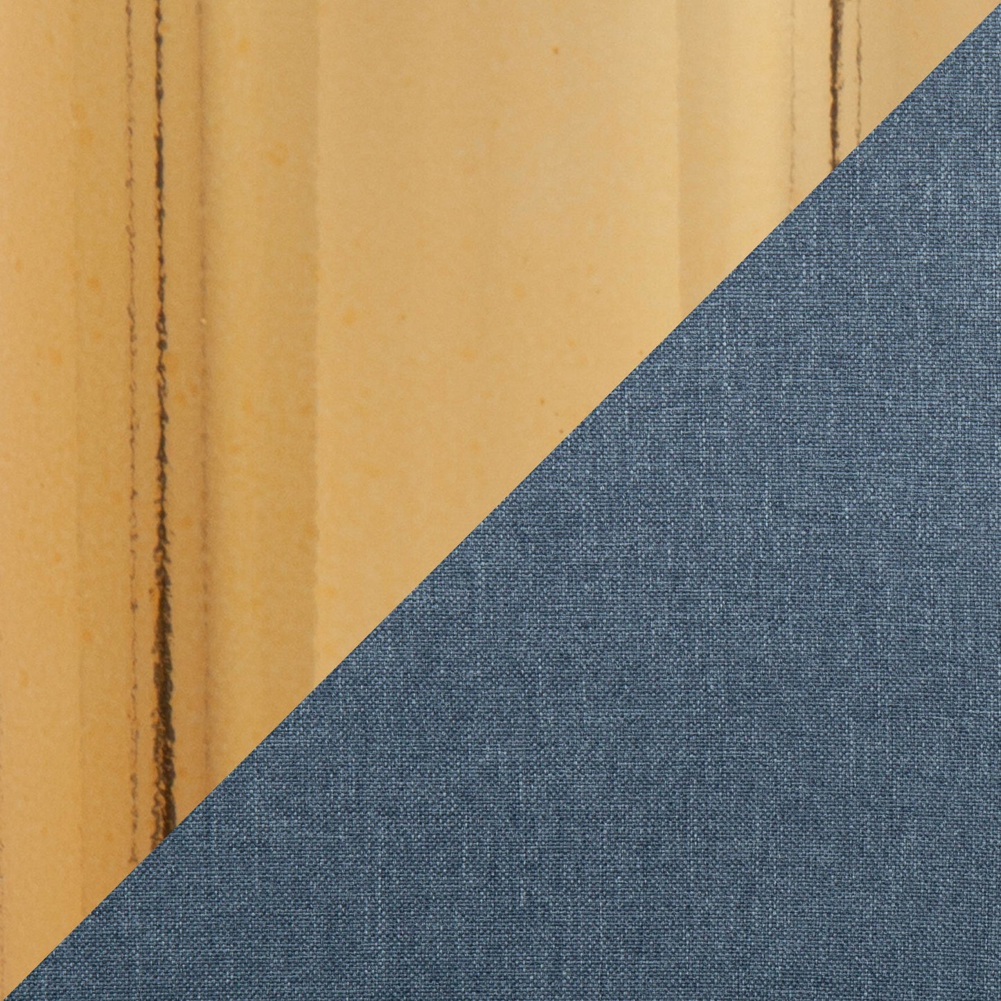 Pebble Contemporary Chair in Gold Steel and Blue Fabric By LumiSource - Set of 2 | Dining Chairs | Modishstore - 4