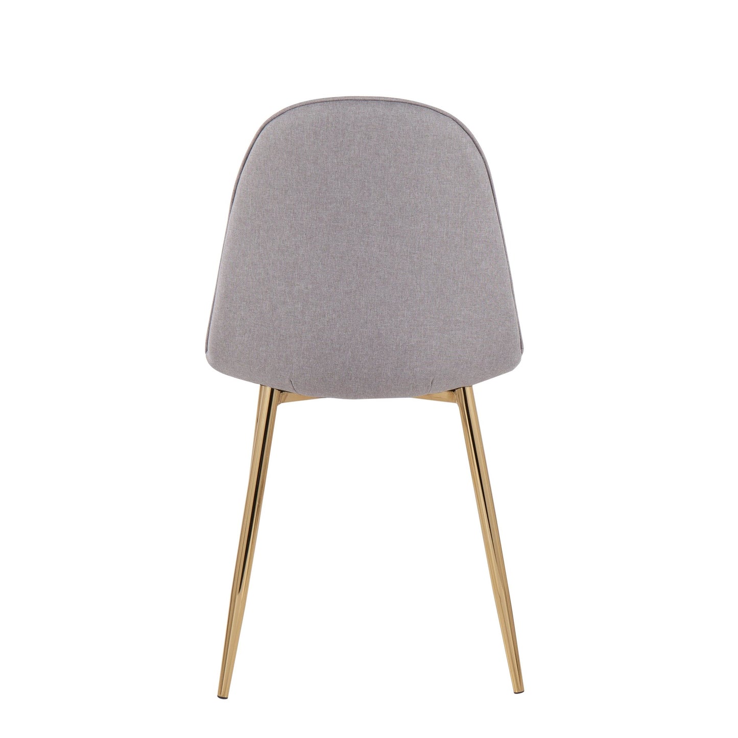 Pebble Contemporary Chair in Gold Steel and Blue Fabric By LumiSource - Set of 2 | Dining Chairs | Modishstore - 16