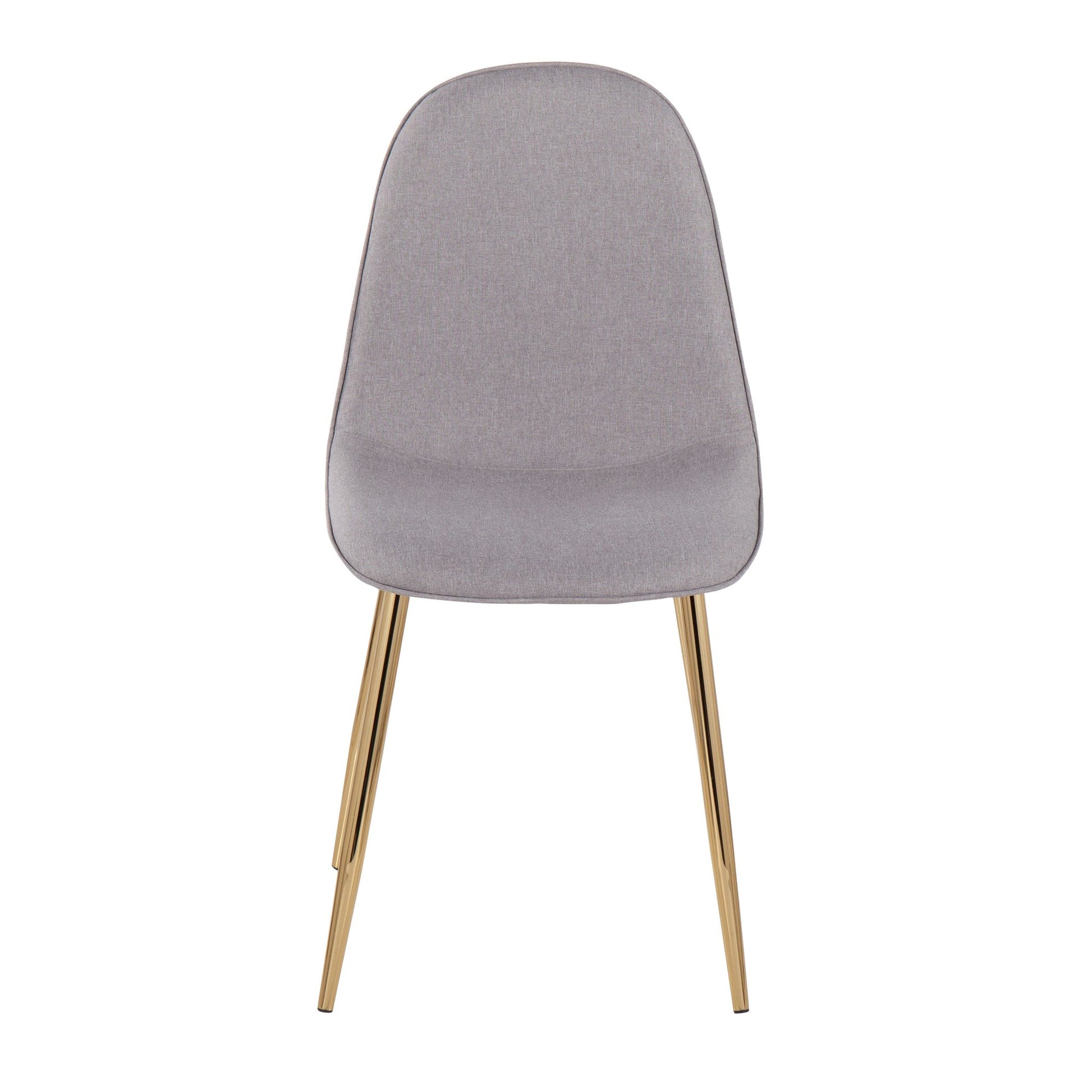 Pebble Contemporary Chair in Gold Steel and Blue Fabric By LumiSource - Set of 2 | Dining Chairs | Modishstore - 10