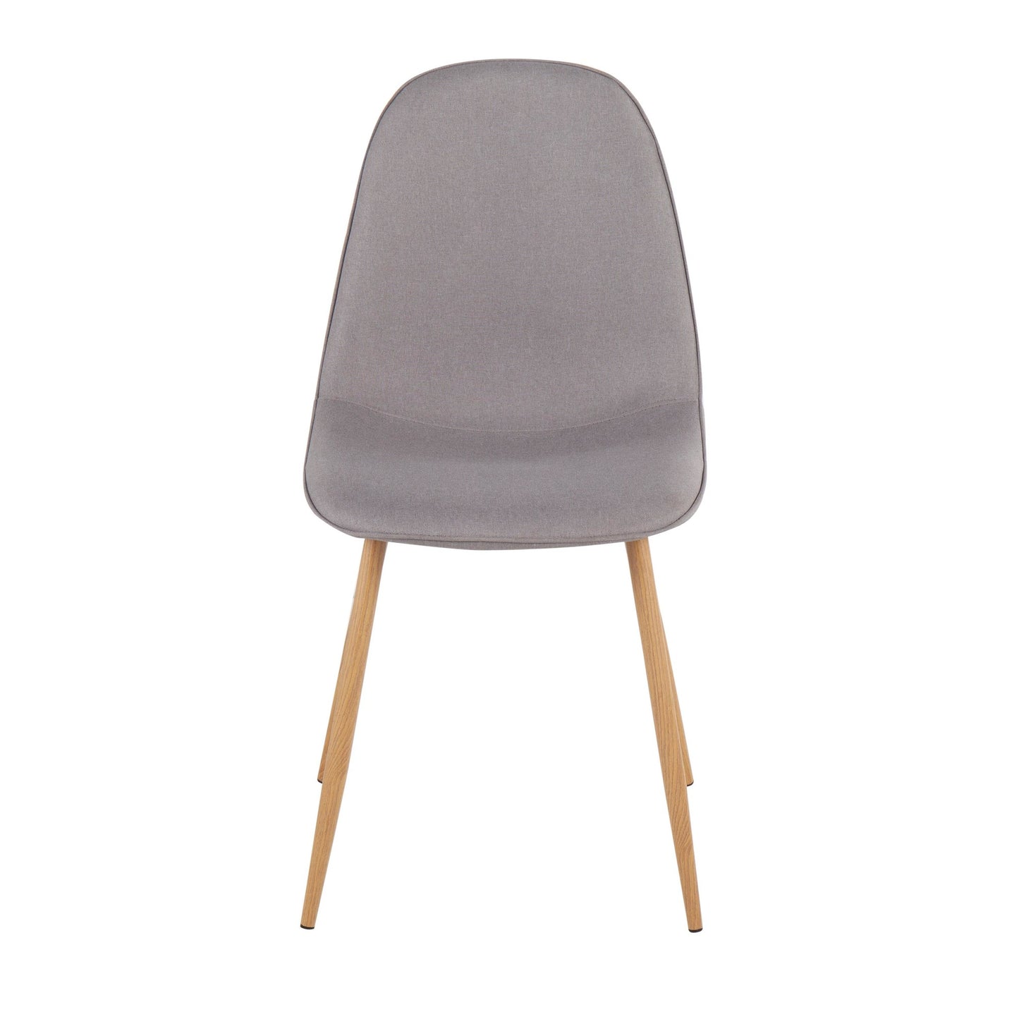 Pebble Contemporary Chair in Natural Wood Metal and Beige Fabric By LumiSource - Set of 2 | Dining Chairs | Modishstore - 26