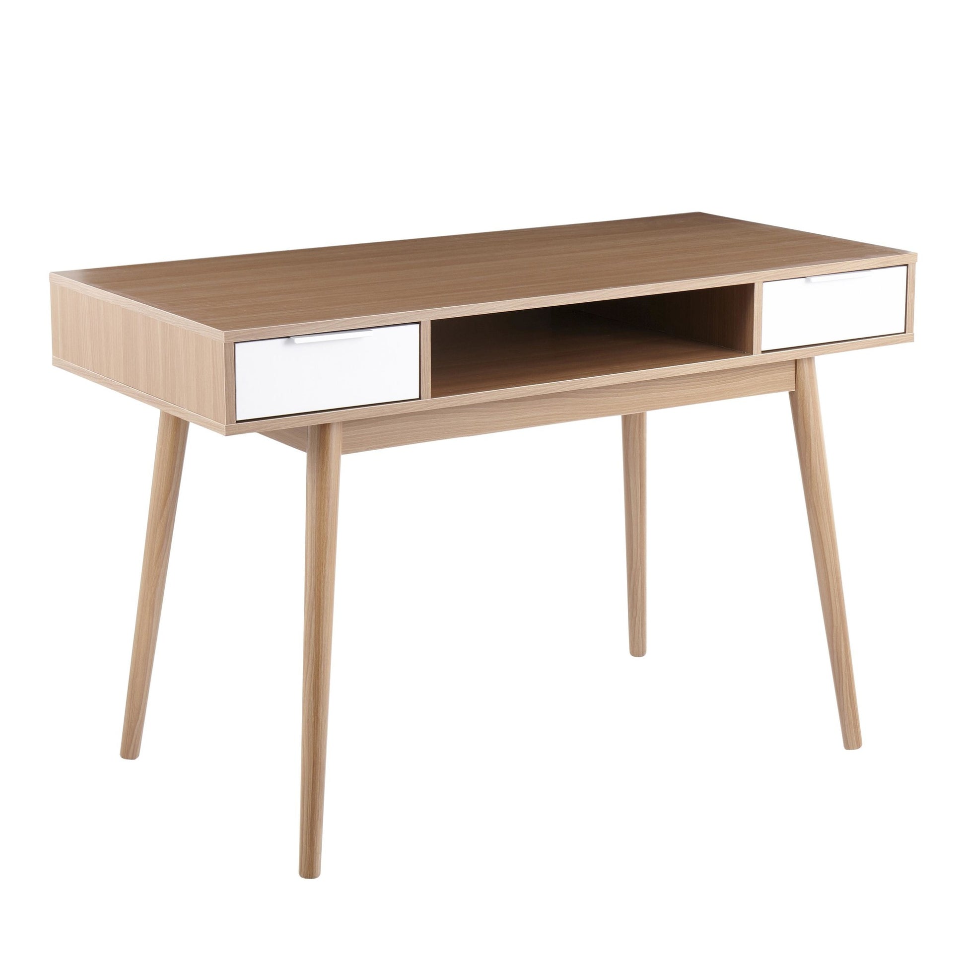 Pebble Double Desk | Modishstore | Desks
