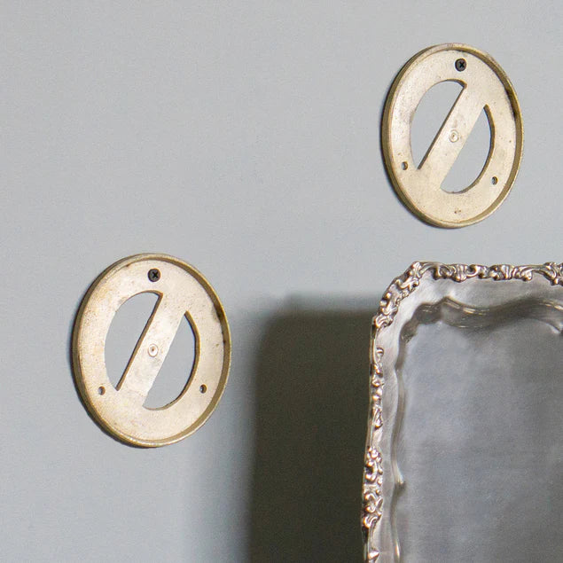 Pewter Platter 11.5"D Round Wall Art By Gold Leaf Design Group | Wall Art | Modishstore - 3