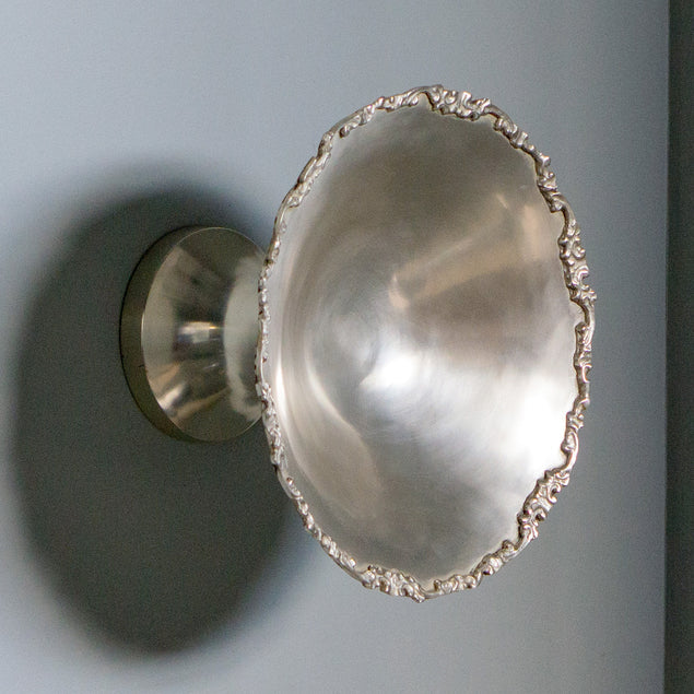 Pewter Platter 11.5"D Round Wall Art By Gold Leaf Design Group | Wall Art | Modishstore