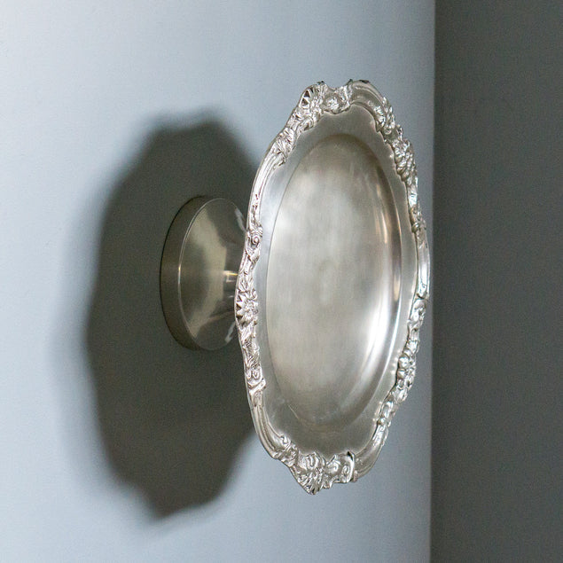 Pewter Platter 13"D Round Wall By Gold Leaf Design Group | Wall Art | Modishstore - 2