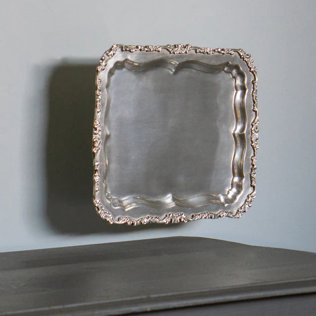 Pewter Platter 13.5"L Rectangl By Gold Leaf Design Group | Decorative Trays & Dishes | Modishstore - 3