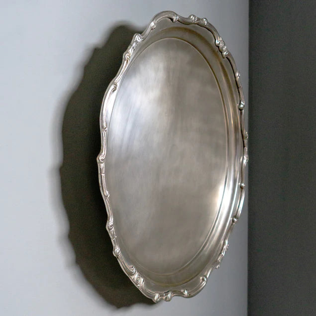 Pewter Platter 20.75"D Round W By Gold Leaf Design Group | Wall Art | Modishstore - 2