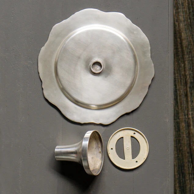 Pewter Platter 11.5"D Round Wall Art By Gold Leaf Design Group | Wall Art | Modishstore - 4