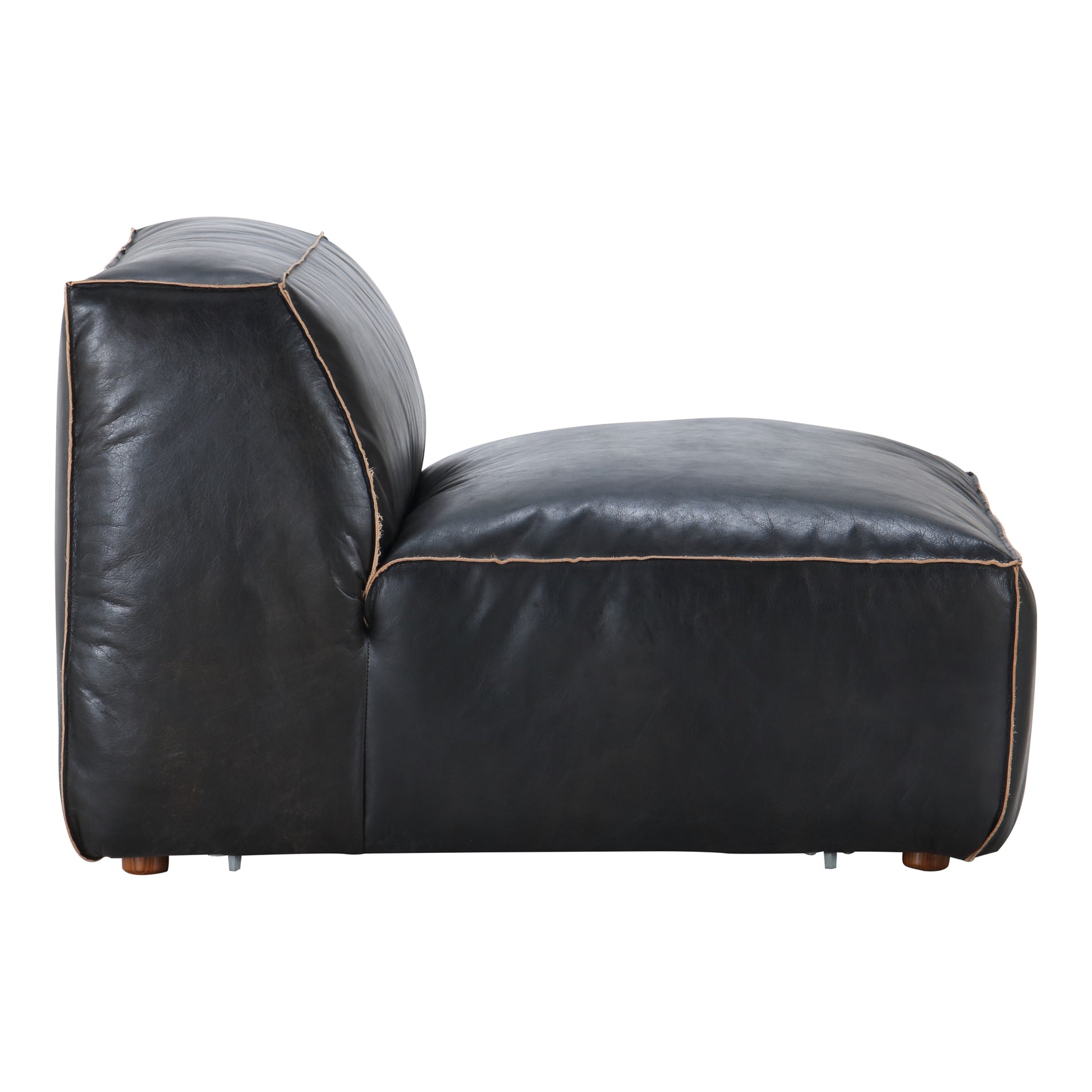 LUXE SLIPPER CHAIR ANTIQUE BLACK | Modishstore | Chairs & Recliners-3