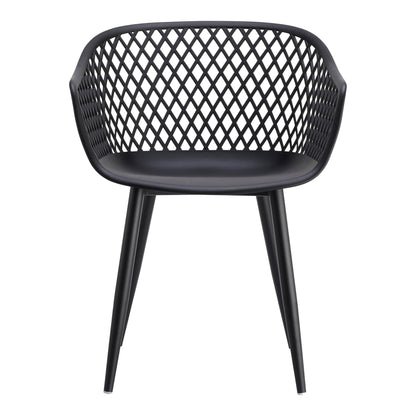 Piazza Outdoor Chair Black-M2 (Set Of 2) By Moe's Home Collection | Outdoor Chairs | Modishstore - 1
