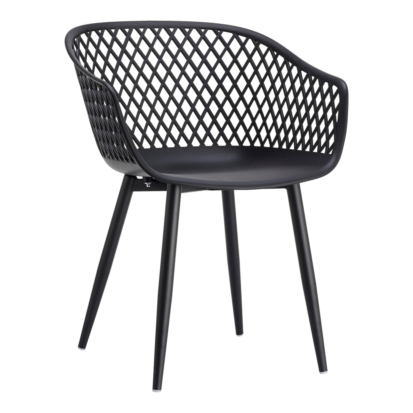 Piazza Outdoor Chair Black-M2 (Set Of 2) By Moe's Home Collection | Outdoor Chairs | Modishstore - 2