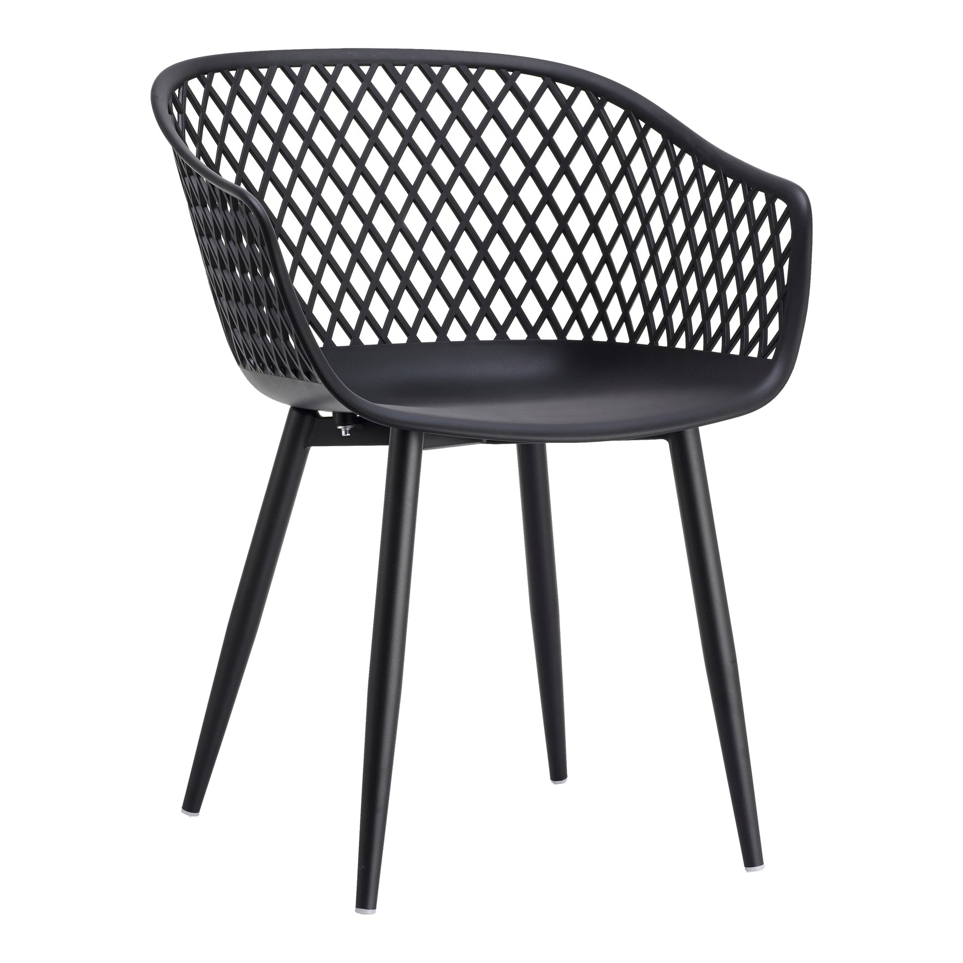 Piazza Outdoor Chair Black-M2 (Set Of 2) By Moe's Home Collection | Outdoor Chairs | Modishstore - 2