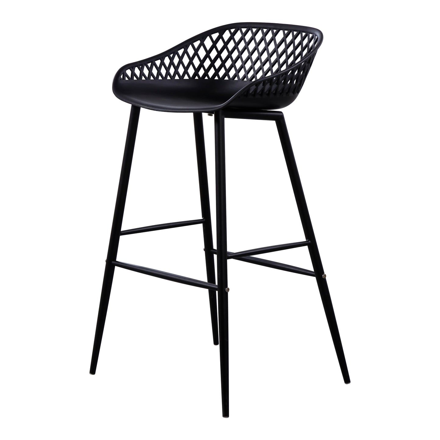 Piazza Outdoor Barstool Black-M2 By Moe's Home Collection | Bar Stools | Modishstore - 2