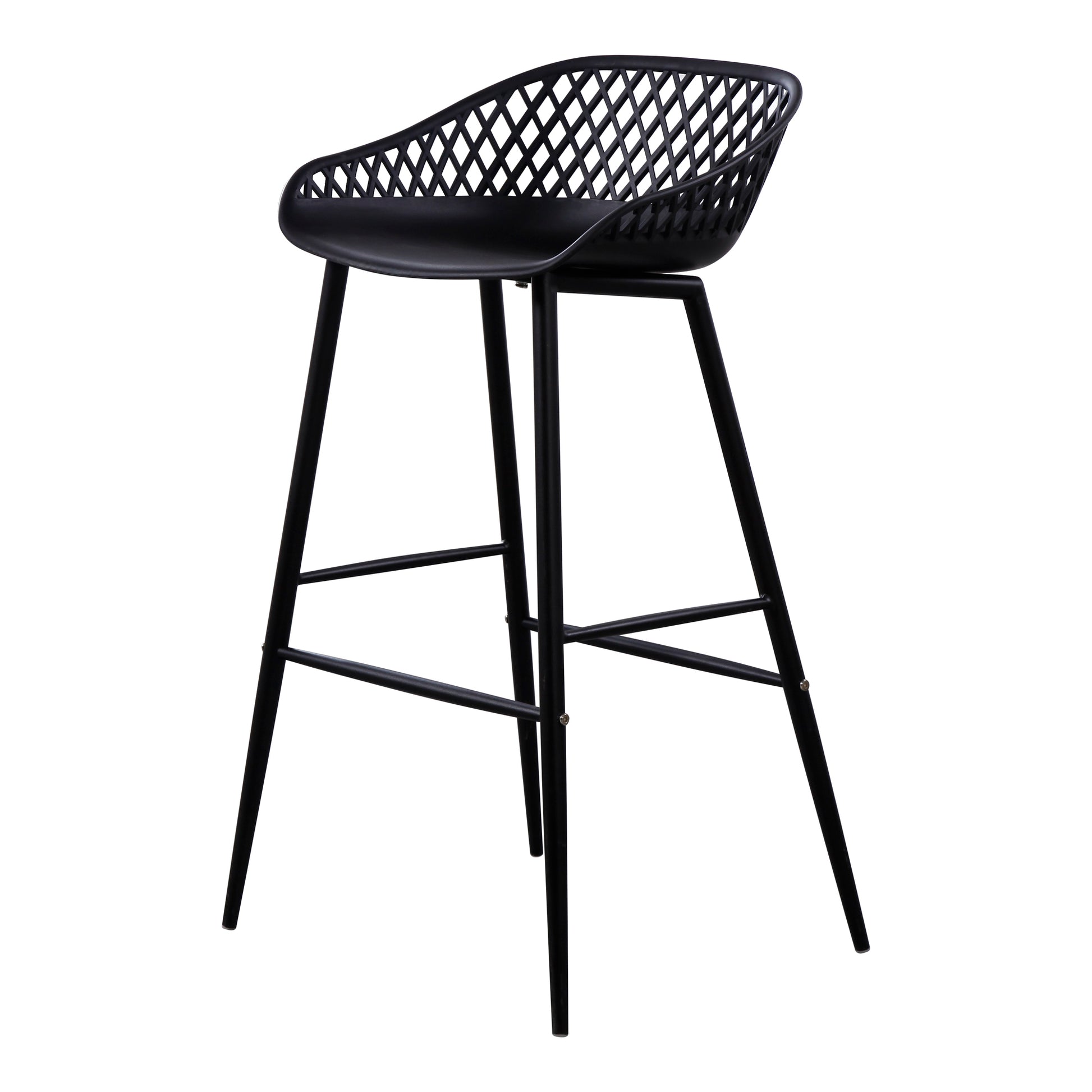 Piazza Outdoor Barstool Black-M2 By Moe's Home Collection | Bar Stools | Modishstore - 2