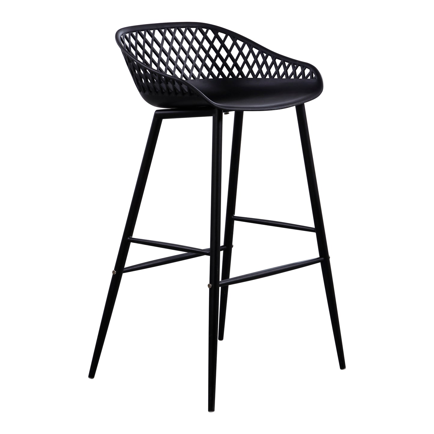 Piazza Outdoor Barstool Black-M2 By Moe's Home Collection | Bar Stools | Modishstore - 3