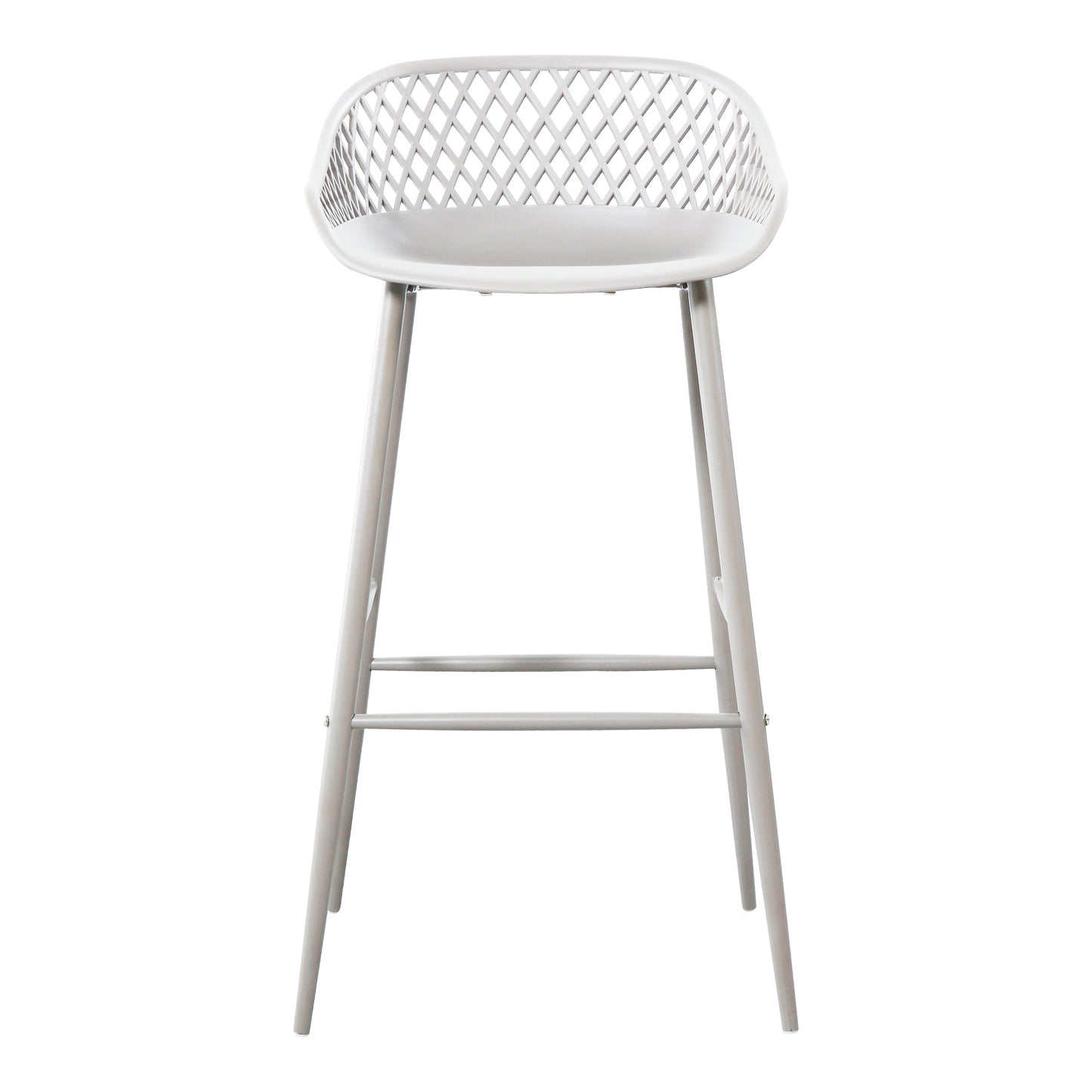 Piazza Outdoor Barstool White-Set Of Two By Moe's Home Collection | Bar Stools | Modishstore - 1