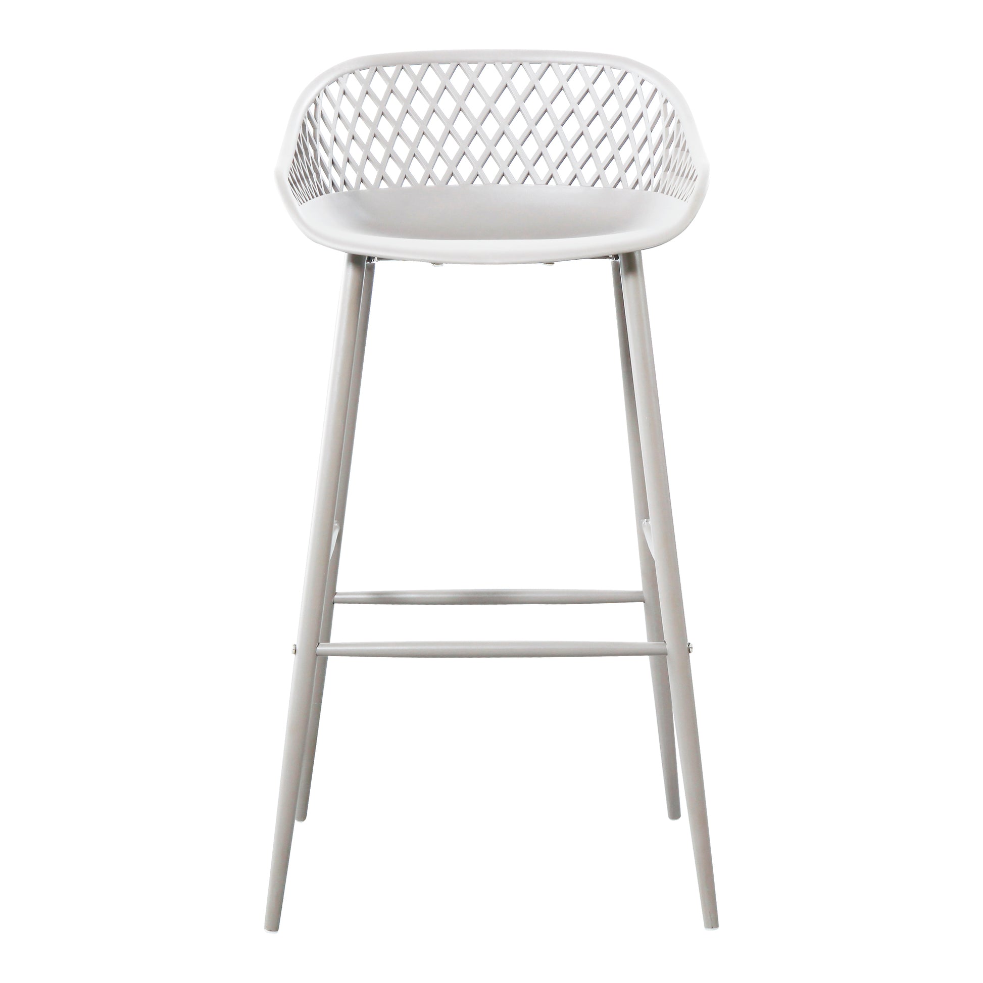 Piazza Outdoor Barstool White-Set Of Two By Moe's Home Collection | Bar Stools | Modishstore - 1