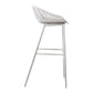 Moe's Home Collection Piazza Outdoor Barstool White-Set Of Two | Modishstore | Bar Stools-4