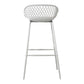 Piazza Outdoor Barstool White-Set Of Two By Moe's Home Collection | Bar Stools | Modishstore - 5
